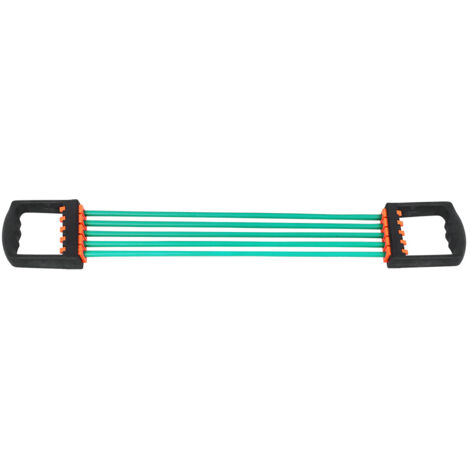 Élastique Fitness Résistance Forte - Cinq Bandes Caoutchouc pour Entraînement Sportif et Musculation, Vert