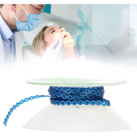 Élastique orthodontique coloré pour appareil dentaire - Accessoire de soin dentaire en bleu foncé