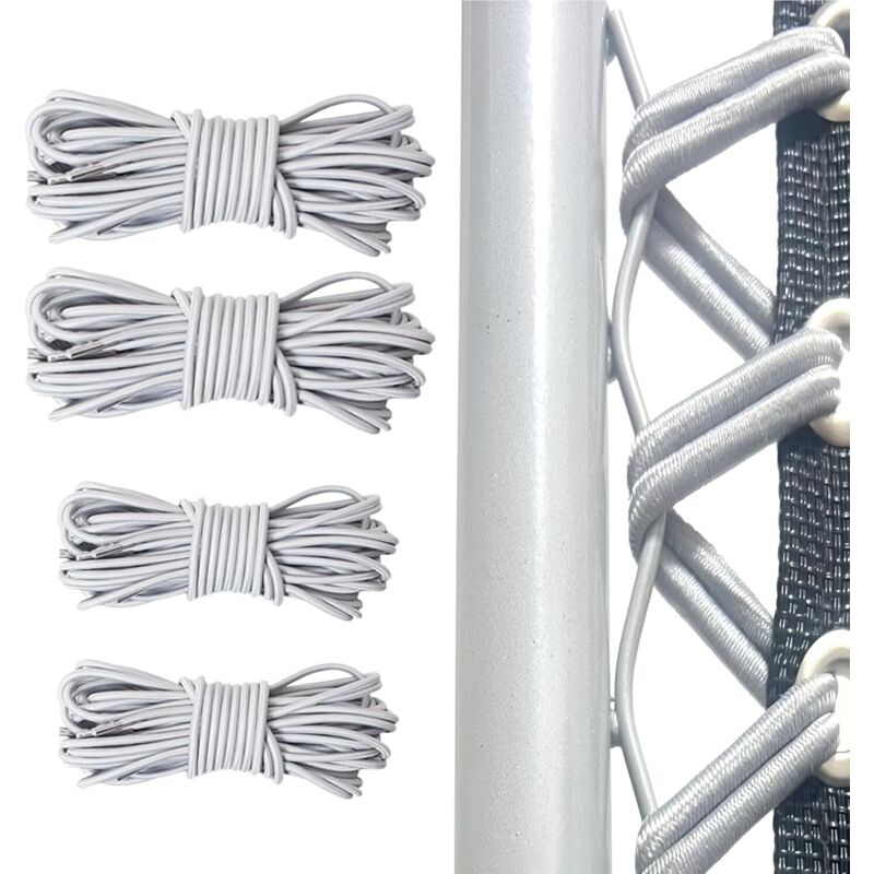 Elastique pour transat Universelle 4pcs (2x2.2m+2x1.4m) pour Fauteuil Relax Zero Gravity élastique Fauteuil Elastique Chaise Longue, La Corde Courte