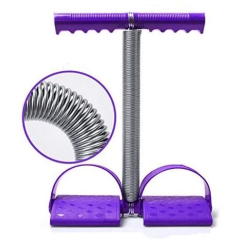 Élastique Sit Up Pull Corde Ressort Tension Pied Pédale Abdomen Jambe Exercices, Rameur élastique à Abdominaux pour Fitness
