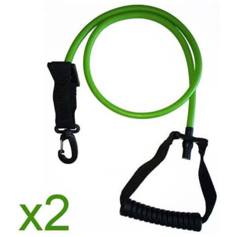 Elastiques aquafitness Waterflex AQUATICA MEDIUM coloris vert moyenne résistance