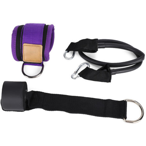 Élastiques Fitness pour Cours d'Éducation Physique - Entraînement Jambes avec Anneau de Cheville Violet
