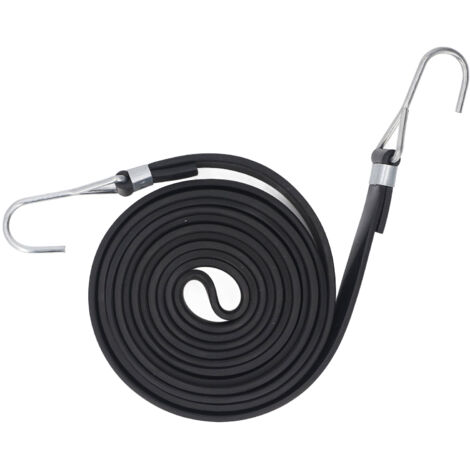 Elastische Kordel, 2 cm breit, hochelastisch, vielseitiges Gummiband, alterungsbeständig, robust zur Stabilisierung von Verpackungen auf Fahrradträgern (2,5 m)