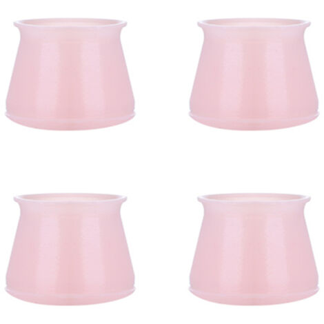 Elastische Silikon-Stuhlbeinschoner, geschlossenes Design, leicht zu reinigen, rund, nordisch-rosa