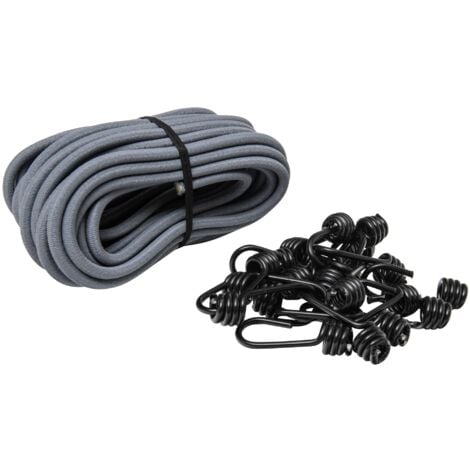 Elastischer Spannroller 10 m, Ø 8mm und 20 Haken