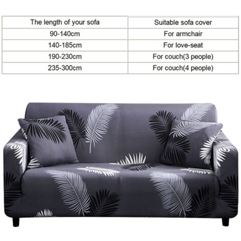 Elastischer und wasserdichter Schutzbezug für 3-Sitzer-Sofa – staubdicht, maschinenwaschbar – 95 % Polyester + 5 % Elasthan mit 8 Befestigungsgurten