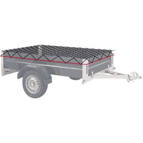 Elastisches Anhängernetz  3 Größen  WERKA PRO  XL: 135 x 230 cm (maximal)