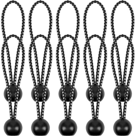 Elastisches Bungee-Seil für Planen mit Kugelgelenk, hohe Elastizität für Vorhänge, Zelte und Outdoor-Banner, sichere Befestigung