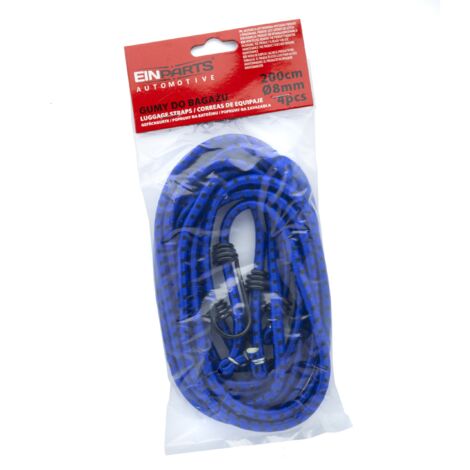 Elastisches Gummiseil 200 cm mit Haken x 2 Stk.