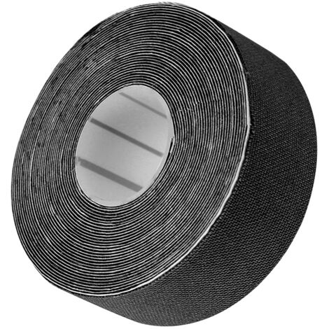 Elastisches Stütztape für Sportler, Muskeln und Gelenke – Schwarze Baumwollrolle