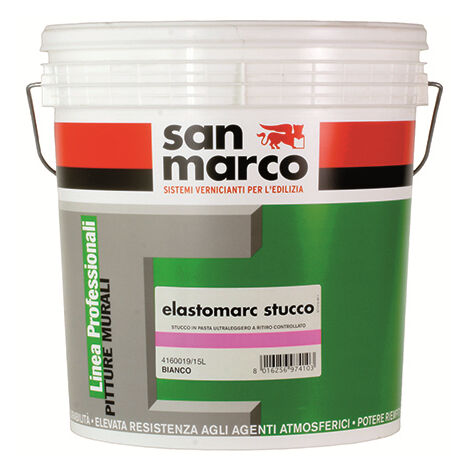 Elastomarc stucco elastomerico lt 5 rasante elastico e riempitivo