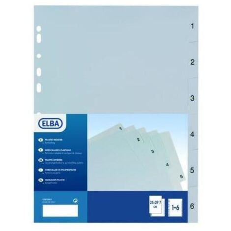Elba 400006684 divisore Polipropilene (PP) Multicolore 31 pz