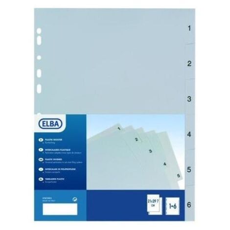 Elba 400006686 intercalare Polipropilene (PP) Multicolore