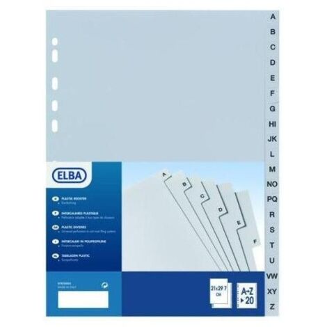 Elba 400006691 intercalare Polipropilene (PP) Multicolore