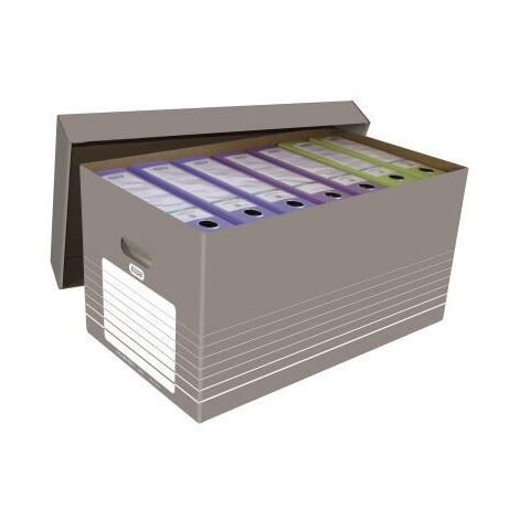 ELBA Archivschachtel ELBA tric 37 x 32,2 x 62,2 cm (B x H x T) DIN A4 mit Archivdruck Wellpappegrau/weiß