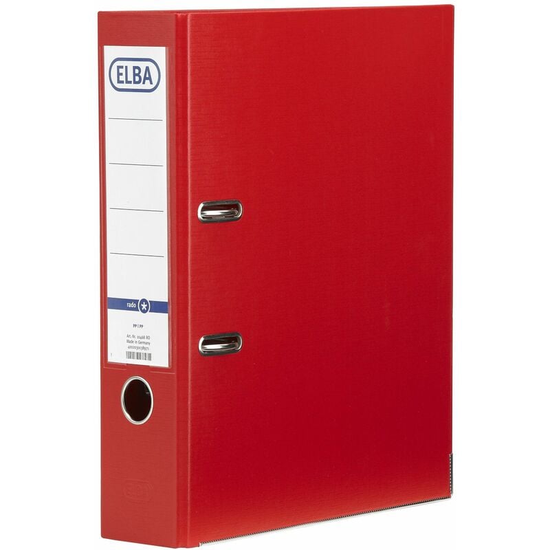 Board Lever Arch File A4 Red Pk10 - BX09614 - Elba