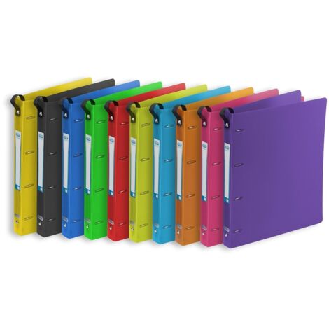 Elba Classeur à anneaux A4+ Assortis Lot de 18