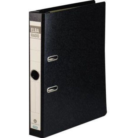 ELBA Hängeordner rado 100081046 DIN A4 50mm Hartpappe schwarz