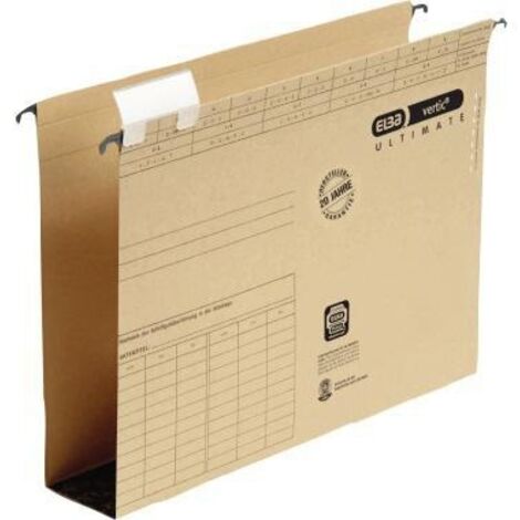 ELBA Hängesammler Ultimate A4 100570017 Hartpappe 6cm naturbraun