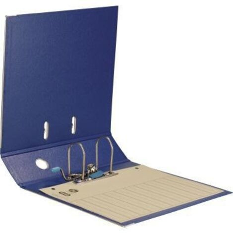 ELBA Ordner ELBA rado plast 80mm DIN A4 Werkstoff: Pappe Material der Kaschierung außen:PVC Material der Kaschierung innen: PVC blau