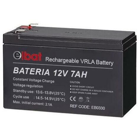 Batería de reemplazo 12V 7Ah Color Negro