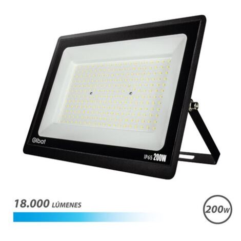 Elbat foco led serie super slim 200w - 18000 lumenes - 6500k luz fria - ip65 para uso en exterior