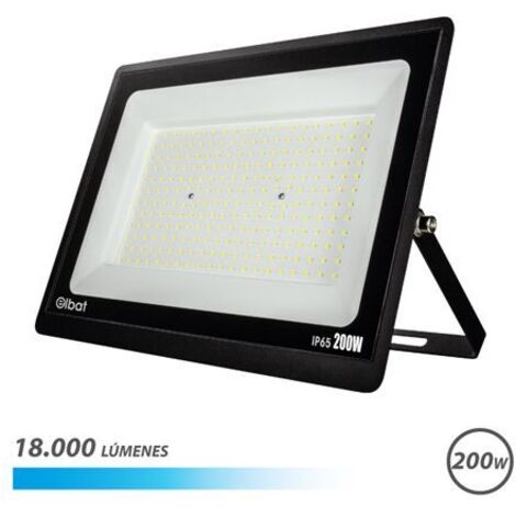 Elbat foco led serie super slim 200w - 18000 lumenes - 6500k luz fria - ip65 para uso en exterior