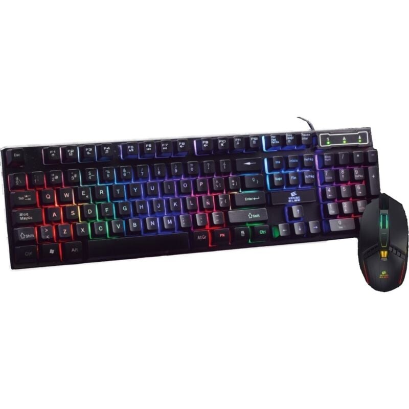

Pack Teclado+Raton Inalambrico 3 Comf Res Dpi Gaming 52,5 X