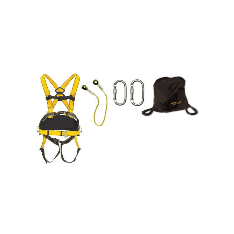 

Kit anticaídas con arnés Serpe con cuerda conectora | Cuerda 1 - Safetop