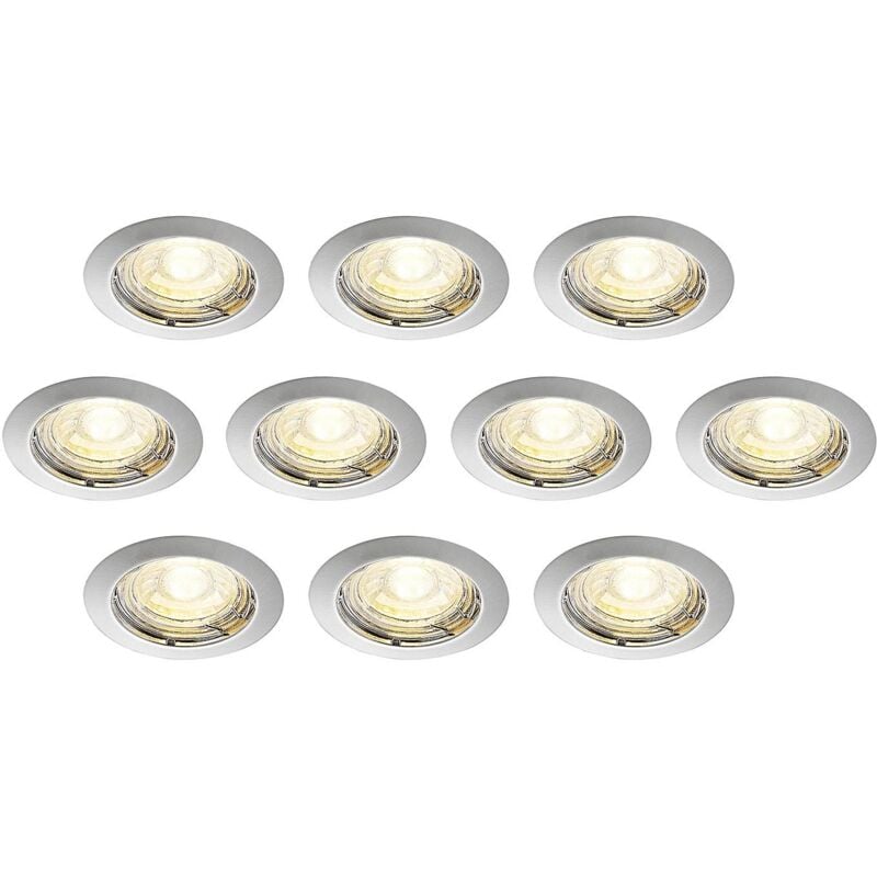 

ELC Dakarra downlight empotrada, 10, GU10 níquel