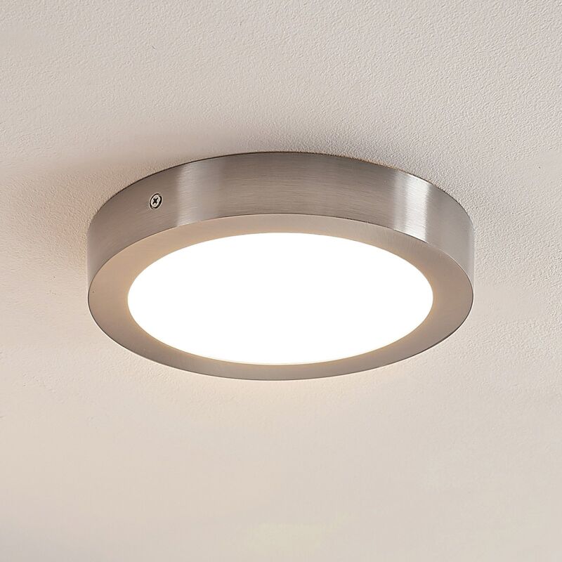 

ELC Merina lámpara LED de techo, níquel, 21,5cm