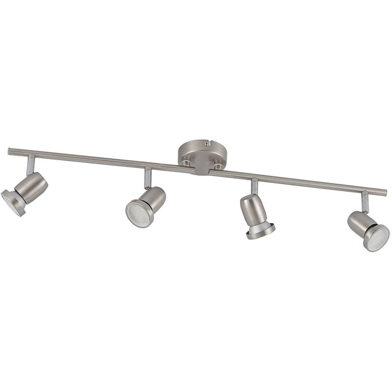 

ELC Simano foco de techo LED, níquel, 4 luces