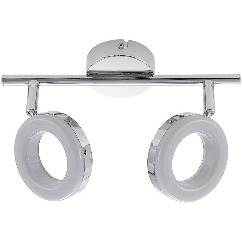 

ELC Tioklia lámpara LED de techo, cromo, 2 luces
