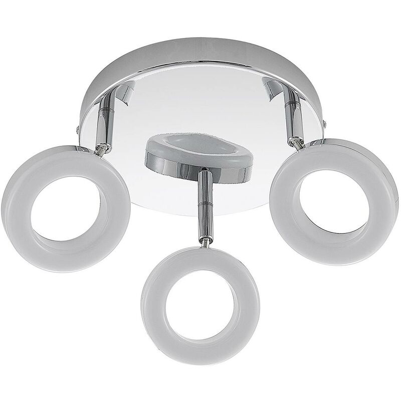 

ELC Tioklia lámpara LED de techo, cromo, 3 luces