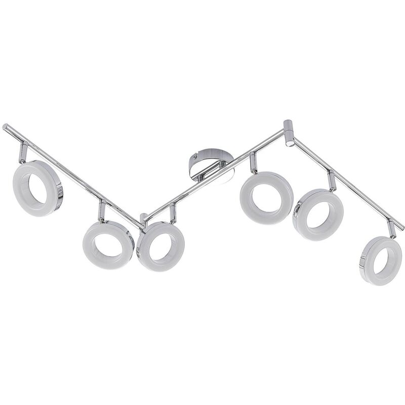 

ELC Tioklia lámpara LED de techo, cromo, 6 luces