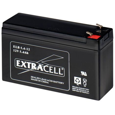 Elcart distribution spa batteria ricaricabile piombo 12v 5.4 ah 300457800