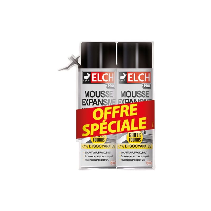 Elch - Mousse expansive 500ml lot de 2