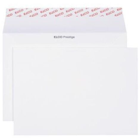 ELCO Versandtasche ELCO Prestige DIN C5 ohne Fenster 120g/m² mit Haftklebung Papierhochweiß 10 St./Pack.