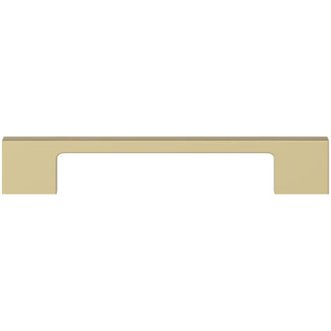 Elder Slim Line Brushed Brass 128mm Furniture Handle