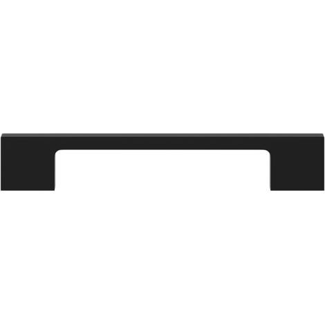 Elder Slim Line Matt Black 128mm Furniture Handle