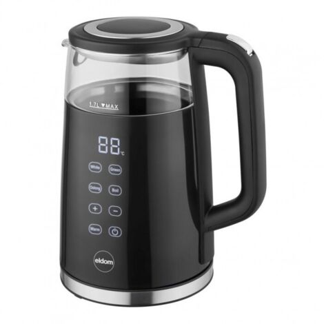 ELDOM C530 NEVO bollitore elettrico 1,7 L 2200 W Nero, trasparente