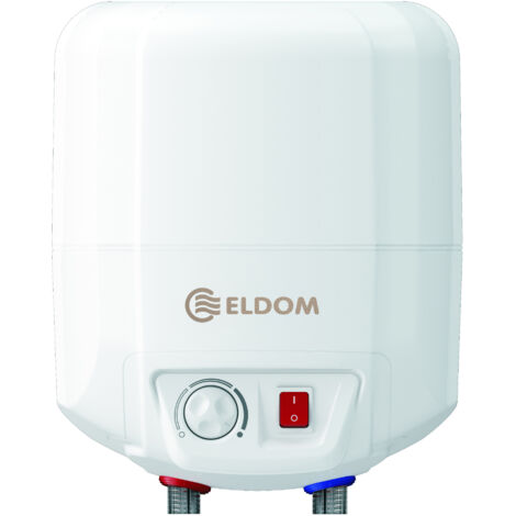 Eldom – Chauffe-eau électrique sur-évier 7L 1,5 kW – Installation verticale – Classe B – Excellente isolation – Raccordement ½ pouces
