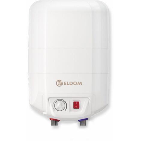 Eldom – Chauffe-eau électrique sur-évier 10L 2kW – Installation verticale – Classe énergétique B – Isolation mousse polyuréthane