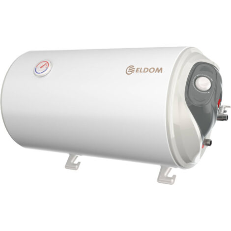 Eldom – Chauffe-eau électrique horizontal 50 litres WH05039R – Isolation dense sans CFC – Groupe de sécurité en métal – Classe énergétique C