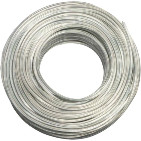 Electraline 11418 FEP/PVC Cavo Teflon alte Temperature per Lampadari, Sezione 2x0.75mm, Lunghezza 10 m, Forma Tonda, Trasparente