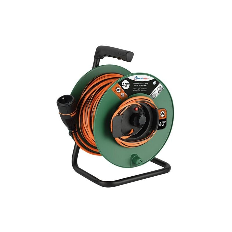 Electraline - Enrouleur jardin électralock 3x1.5 40m
