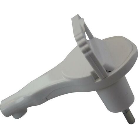 Electraline 3508019 Spina Schuko, Piatta, Bianco, 1 Pezzo