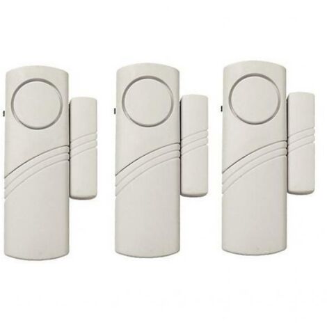 Electraline 58401 Allarme Perimetrale Wireless Sensore porte e finestre, Confezione da 3 pezzi