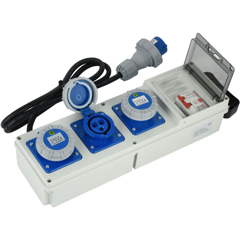 Quadro Elettrico Di Distribuzione 3 Prese Cee, Spina Cee, Cavo 2m H...