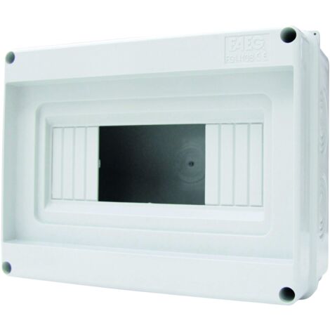 Electraline 60434 Centralino da Parete Senza Portello, 8 Moduli, Bianco